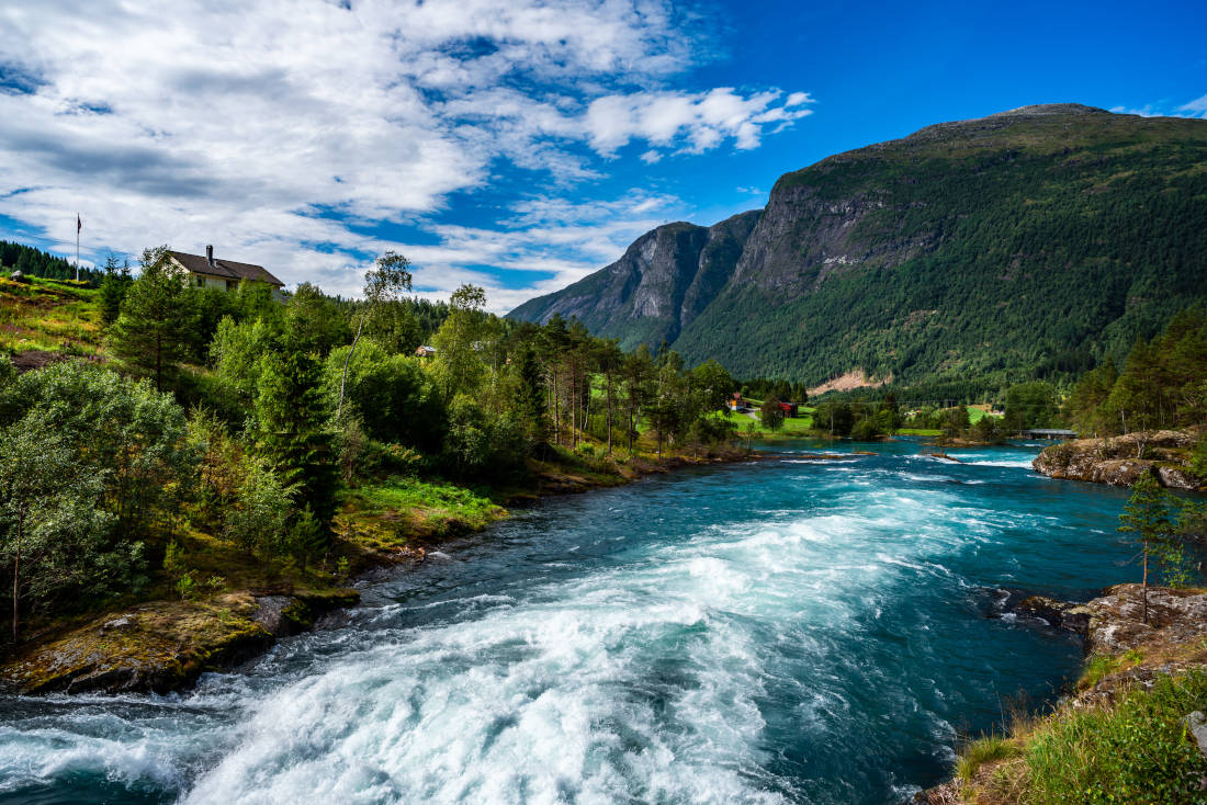 lovatnet lake Beautiful Nature Norway.